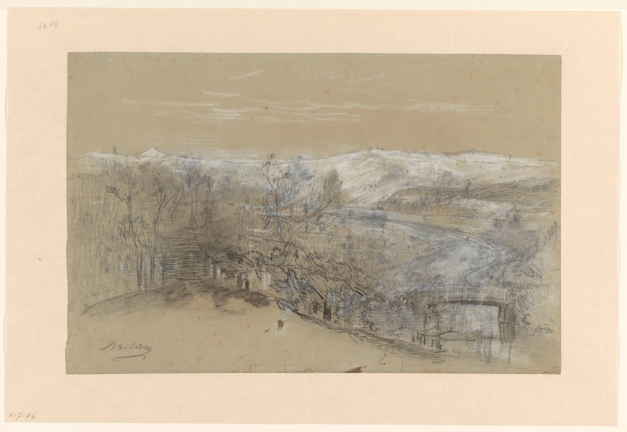 Ansicht des Zandberg bei Elswout in Bloemendaal von Johannes Warnardus Bilders