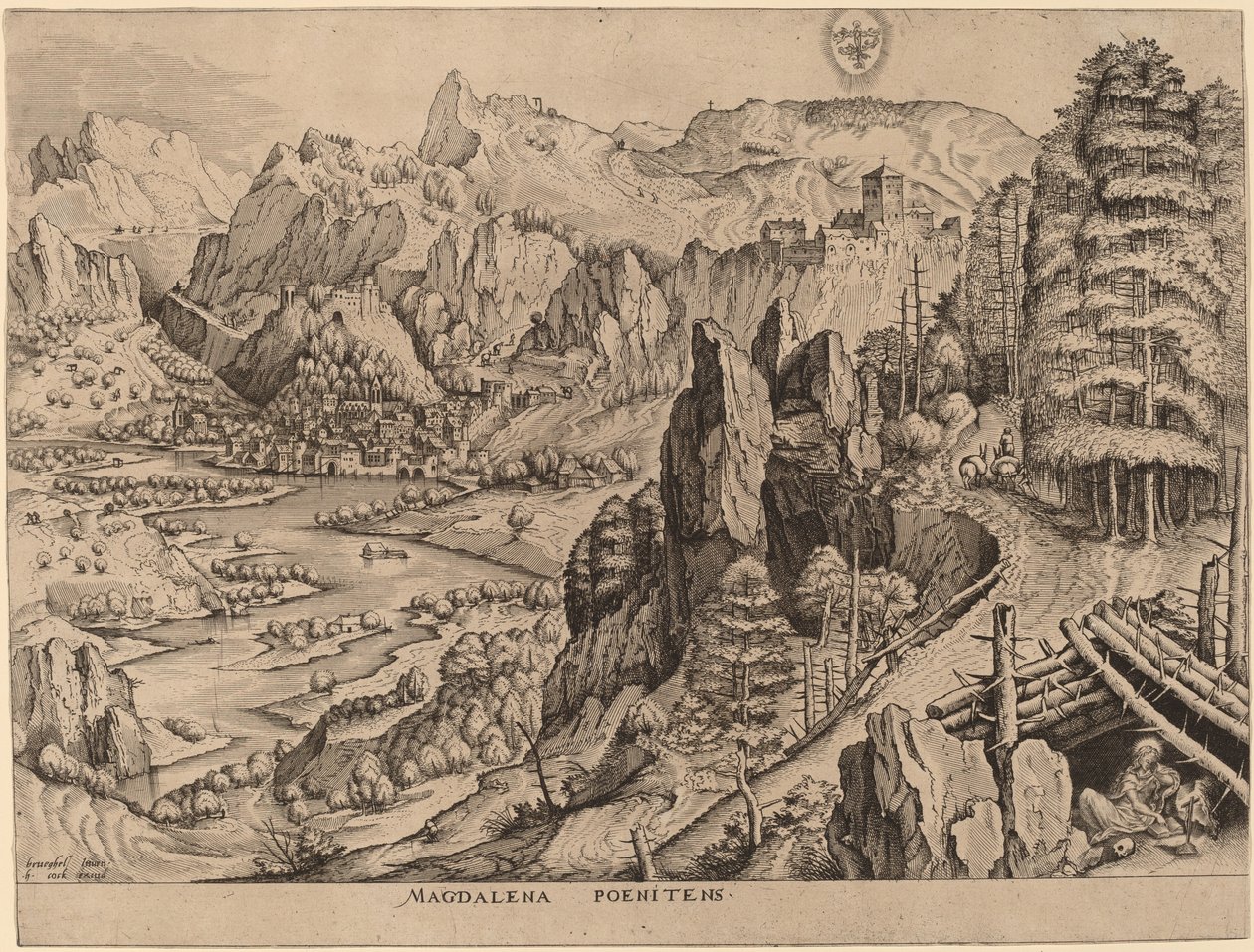 Die reuige Magdalena von Johannes and Lucas van Doetechum after Pieter Bruegel the Elder