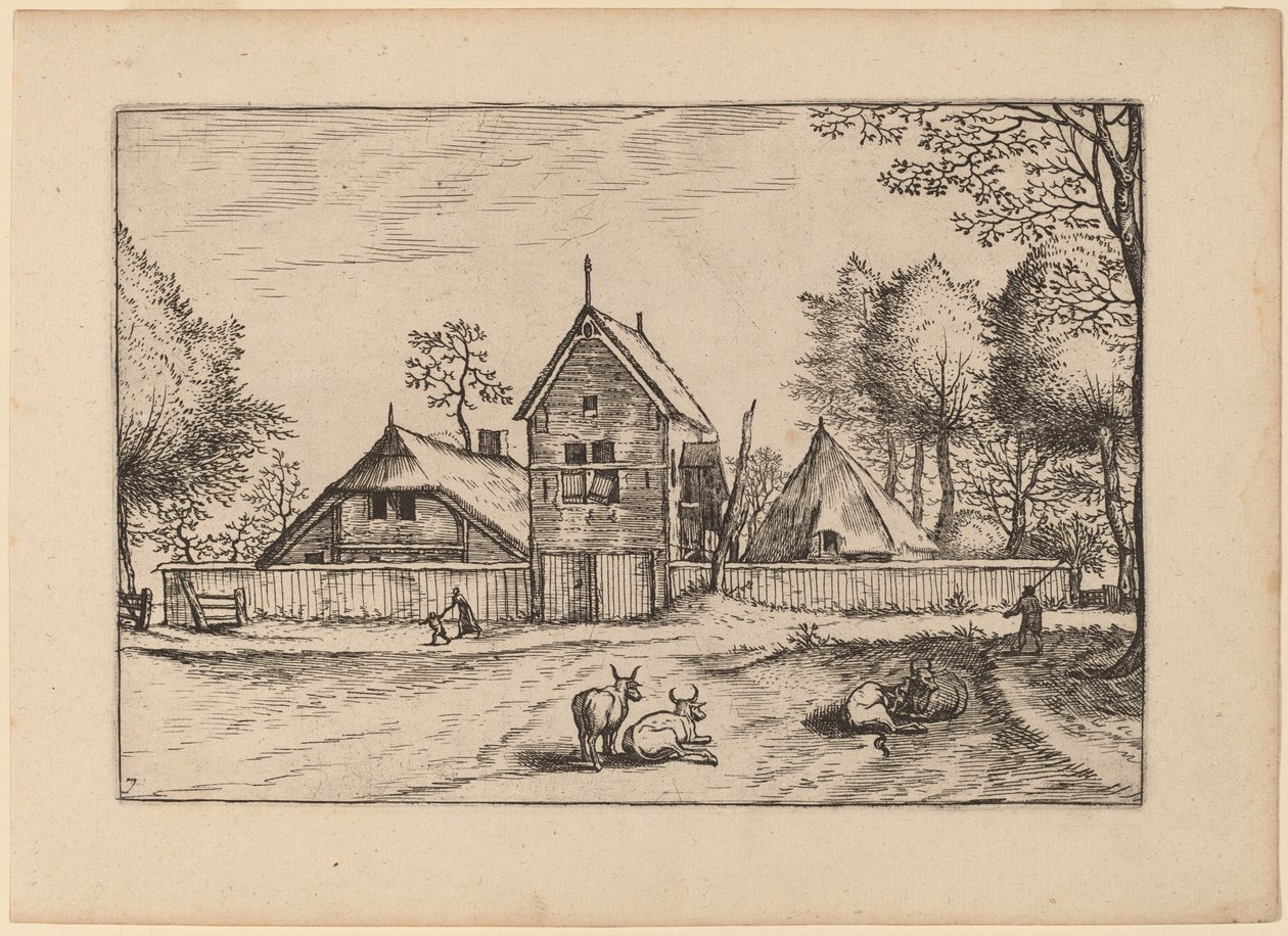 Bauernhof von Johannes van Doetechum, the Elder and Lucas