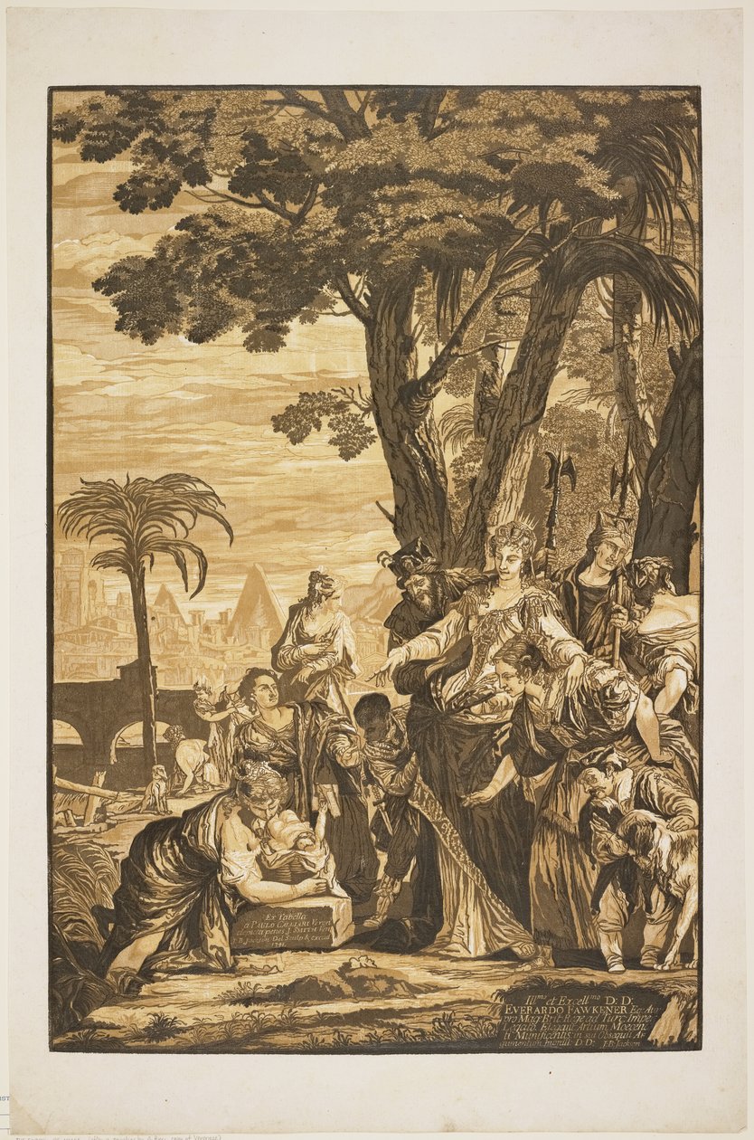 Das Auffinden von Moses, 1741 von John Baptist Jackson