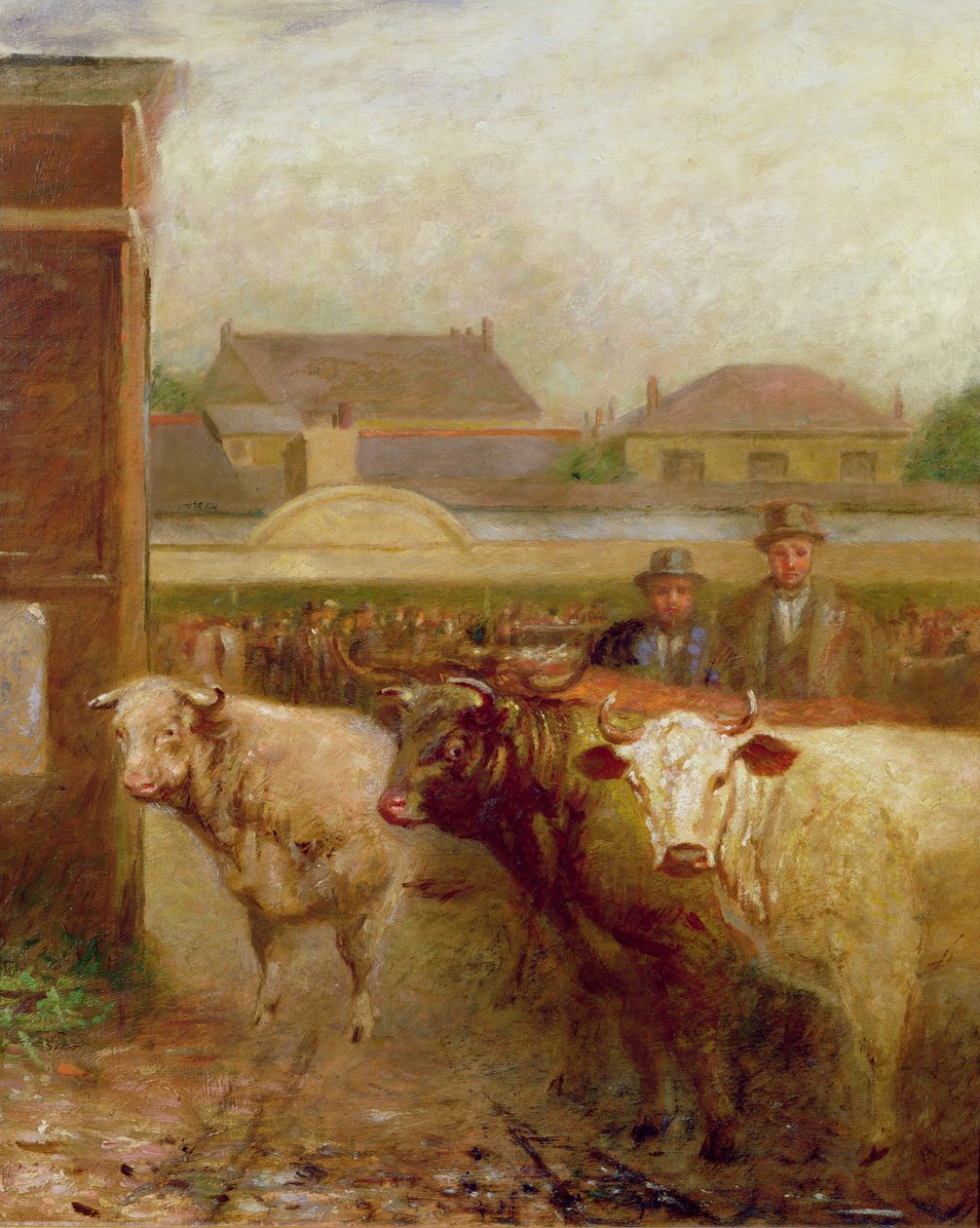 Drover Road, Croydon, Markttag, 1903 von John Burell Read