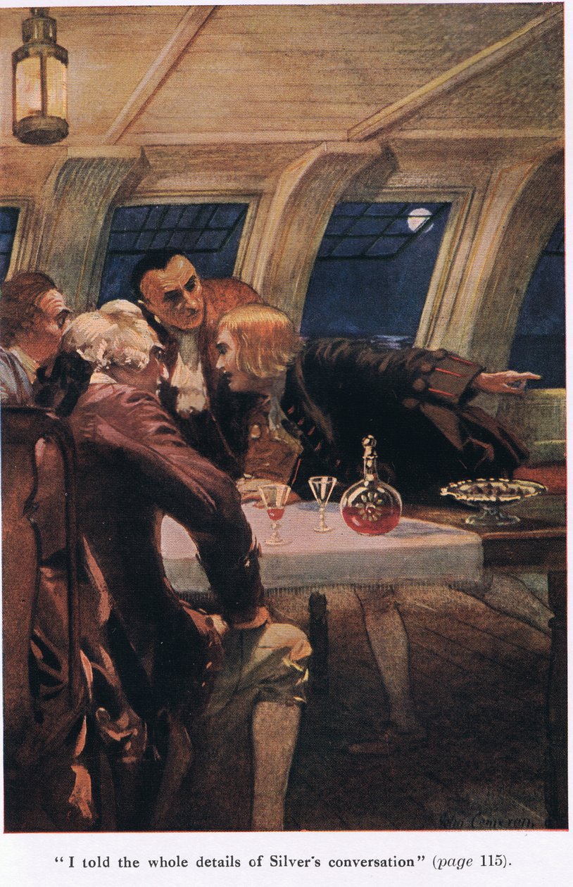 Ich erzählte ihnen von Silvers Gespräch, Illustration aus 
