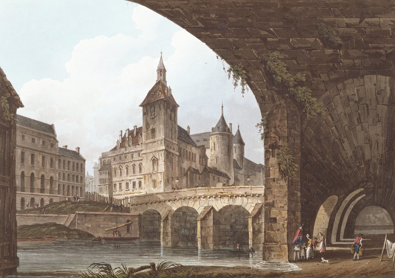 Ansicht der Pont-au-Change, der Tour de l