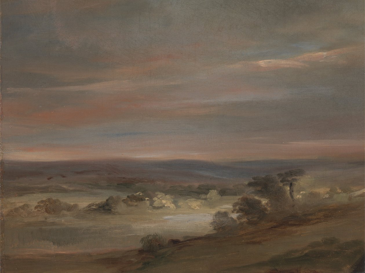 Ein Blick auf Hampstead Heath, früher Morgen von John Constable