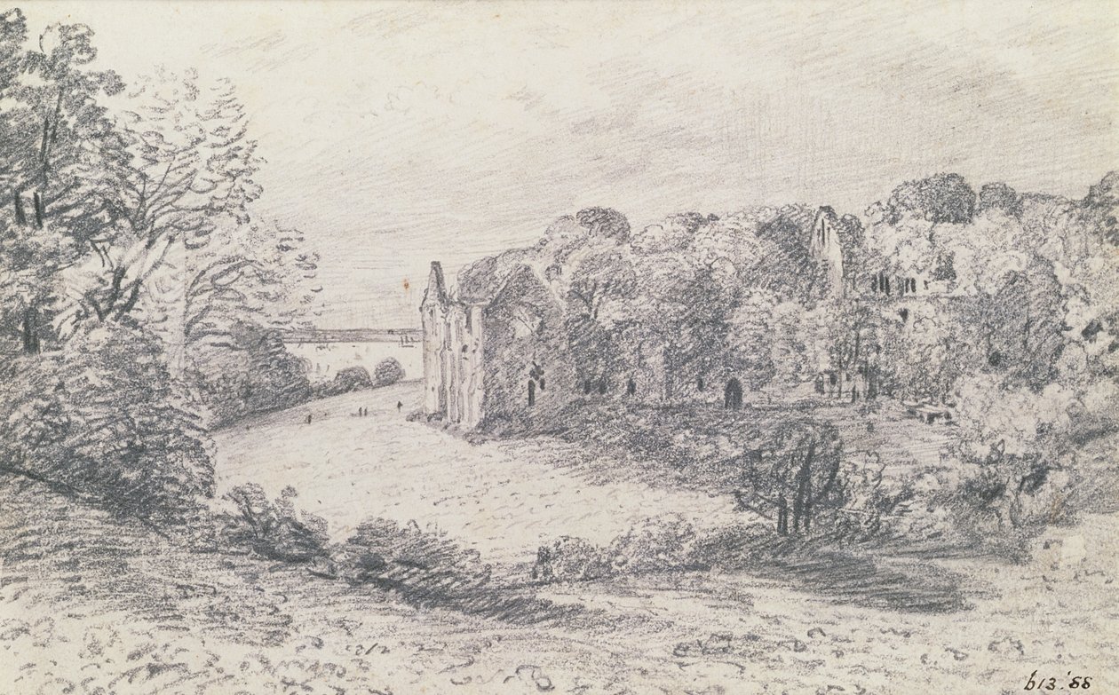 Netley Abbey, 1888 von John Constable