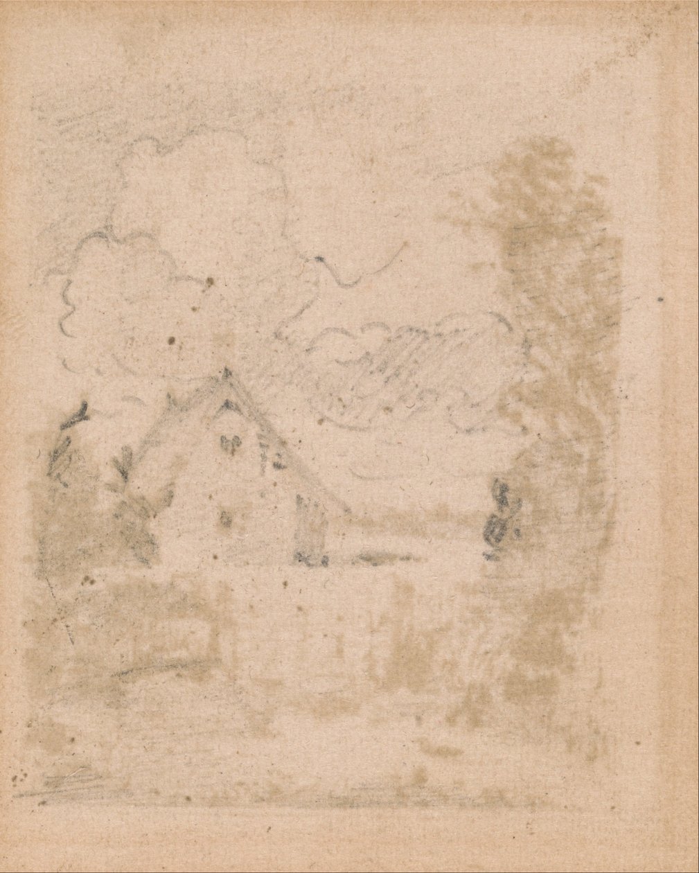 Studie für Cottage im Kornfeld, East Bergholt von John Constable