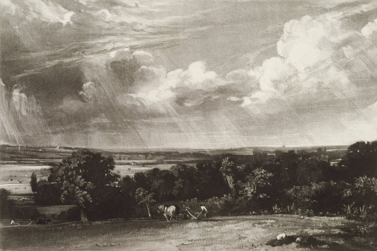 Sommerland, graviert von David Lucas (1802-81) von John Constable