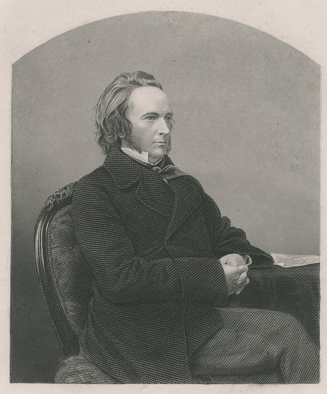George John Douglas Campbell, 8. Herzog von Argyll, graviert von D.J. Pound nach einem Foto, aus 