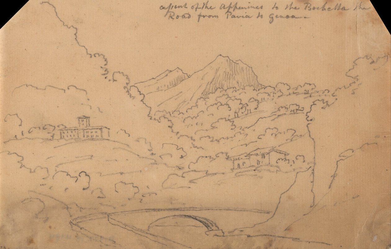 Aufstieg der Apenninen zur Rochetta von John Robert Cozens