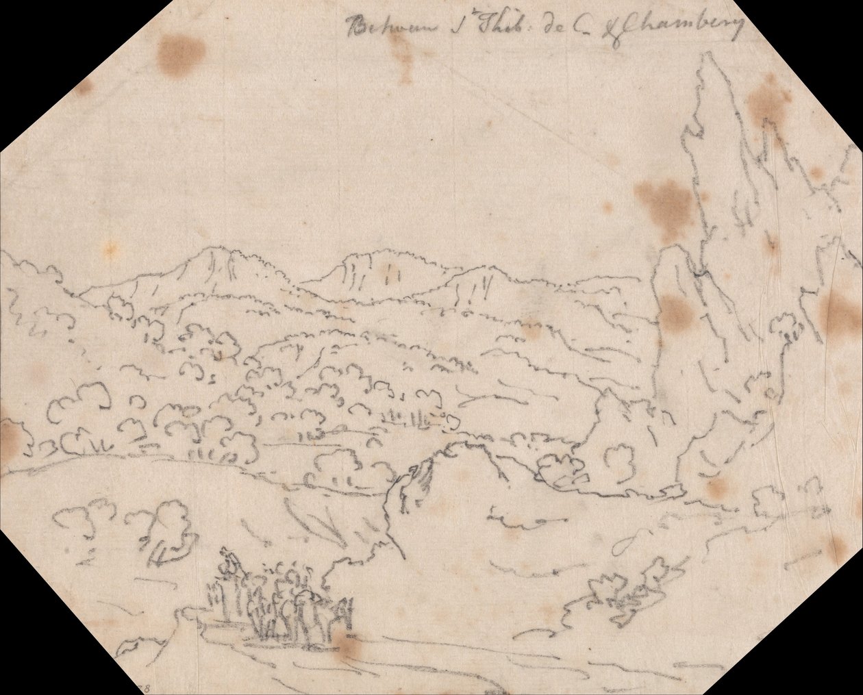 Zwischen Saint-Thibaud-de-Couz und Chambéry von John Robert Cozens