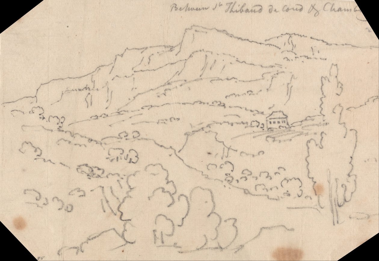 Zwischen Saint-Thibaud-de-Couz und Chambéry von John Robert Cozens
