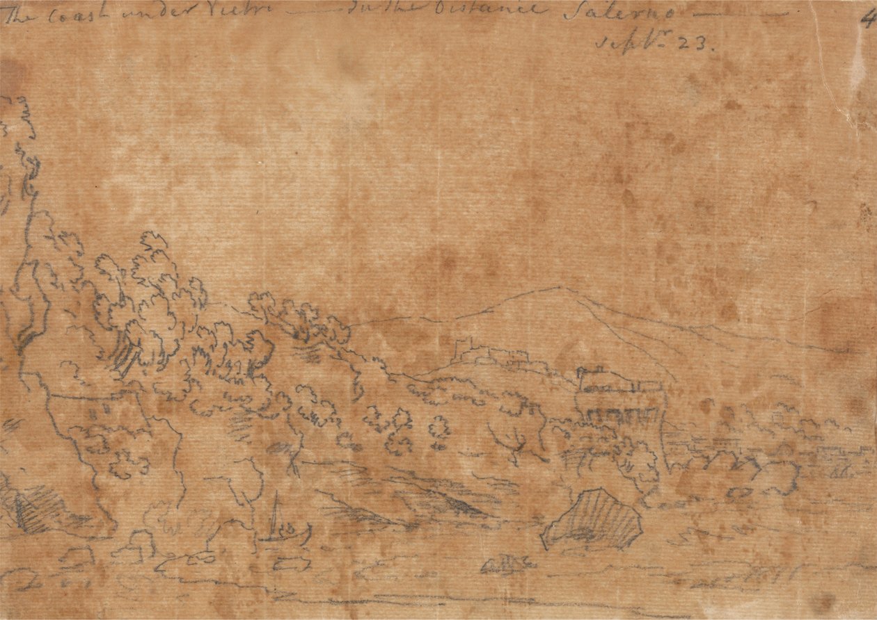 Die Küste bei Vietri von John Robert Cozens