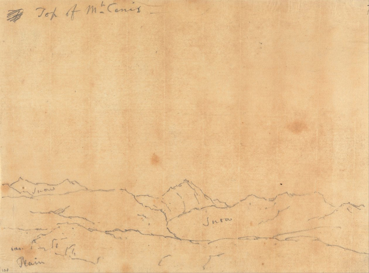 Gipfel des Mt. Cenis von John Robert Cozens