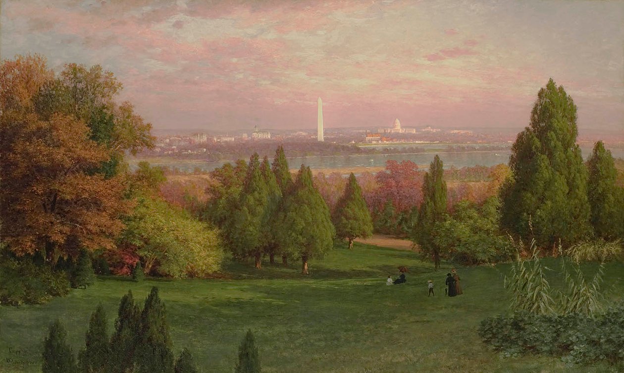 Blick auf Washington von Arlington von John Ross Key