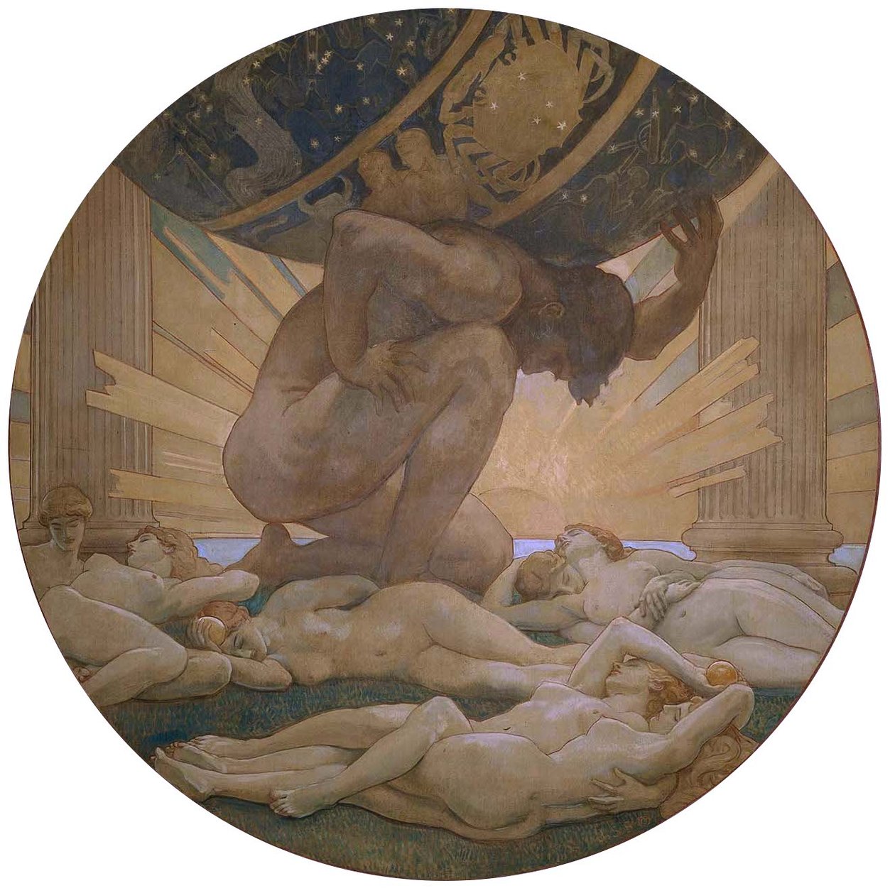 Atlas und die Hesperiden von John Singer Sargent
