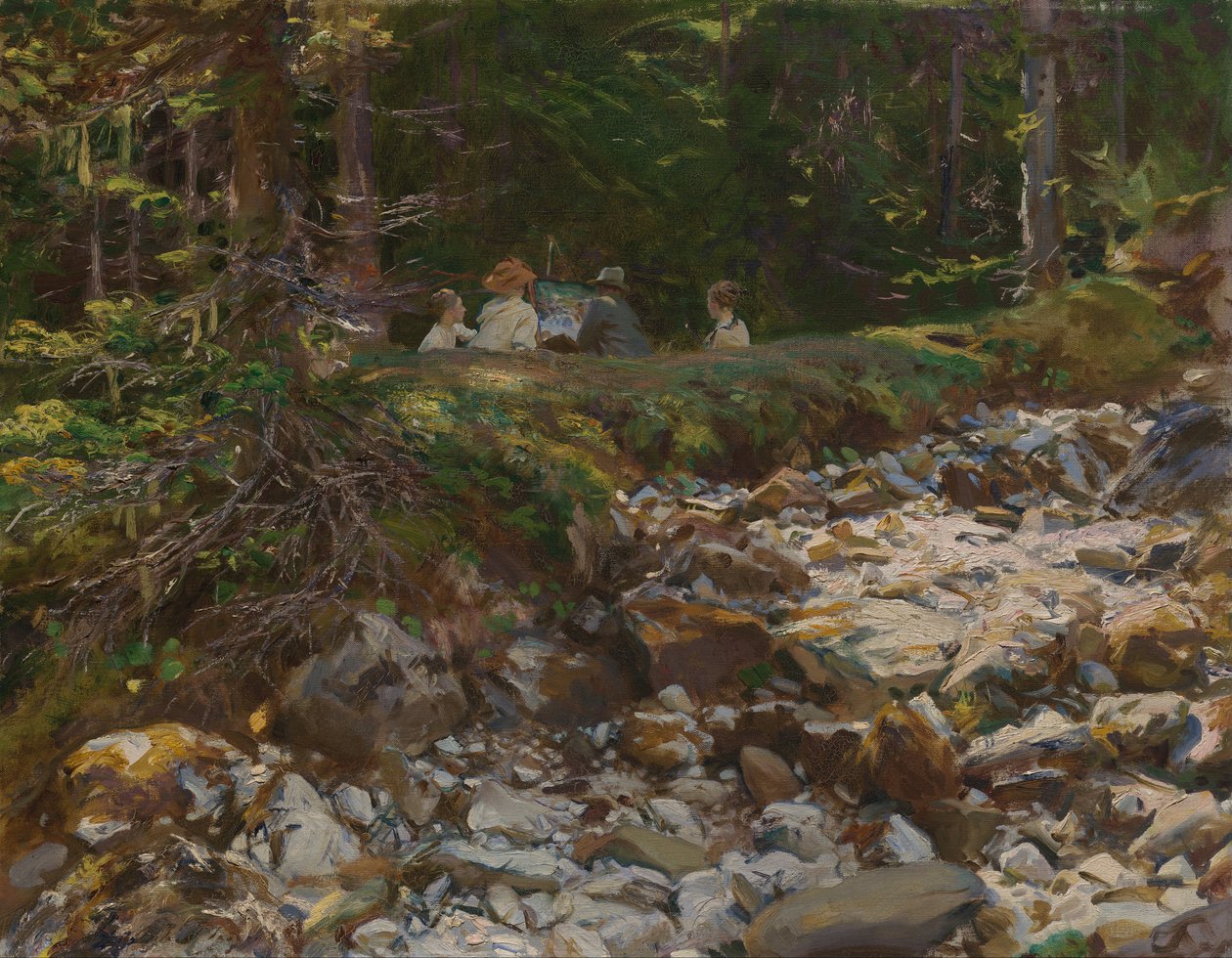 Der Meister und seine Schüler von John Singer Sargent