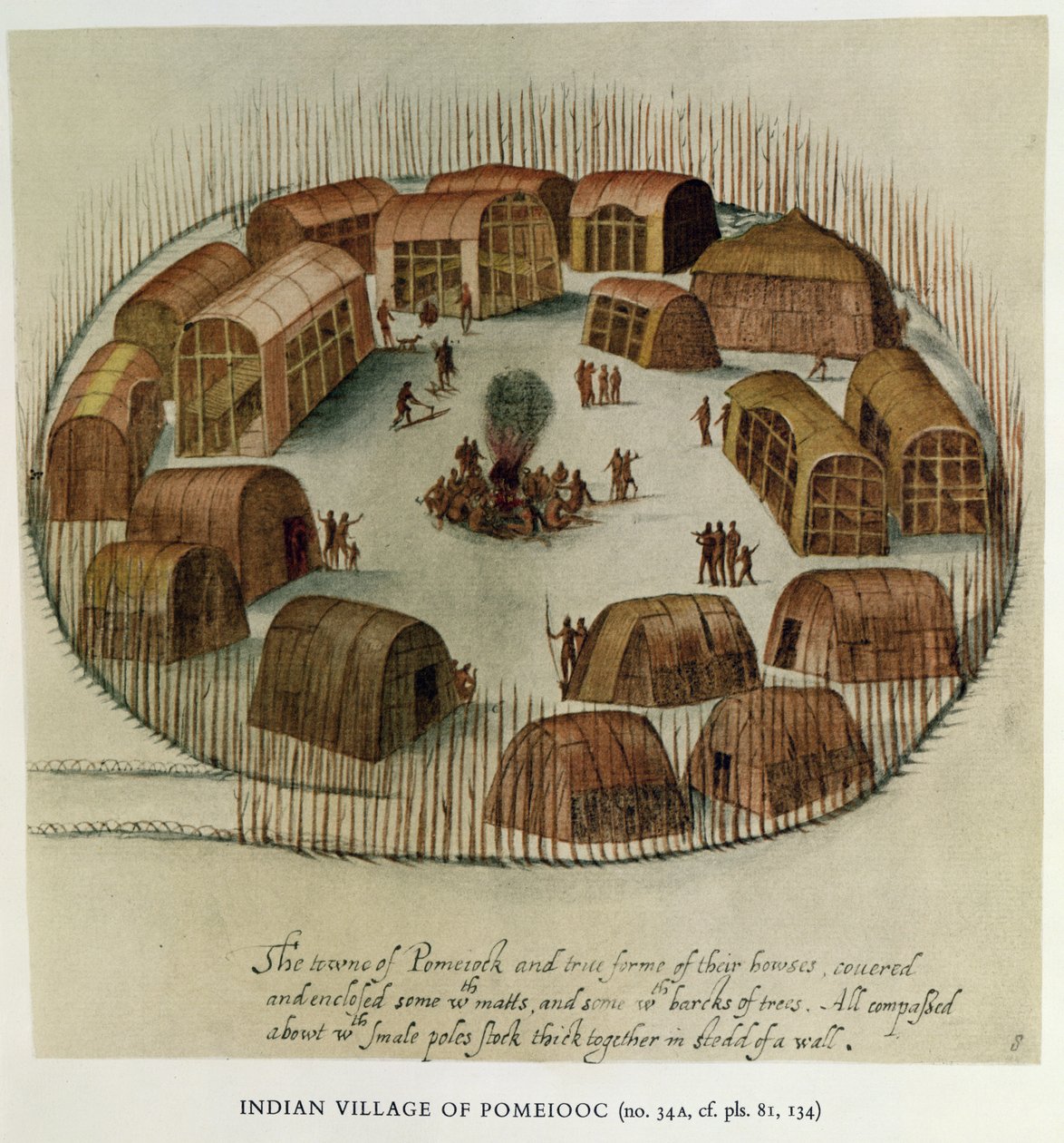 Indiandorf von Pomeiooc von John White