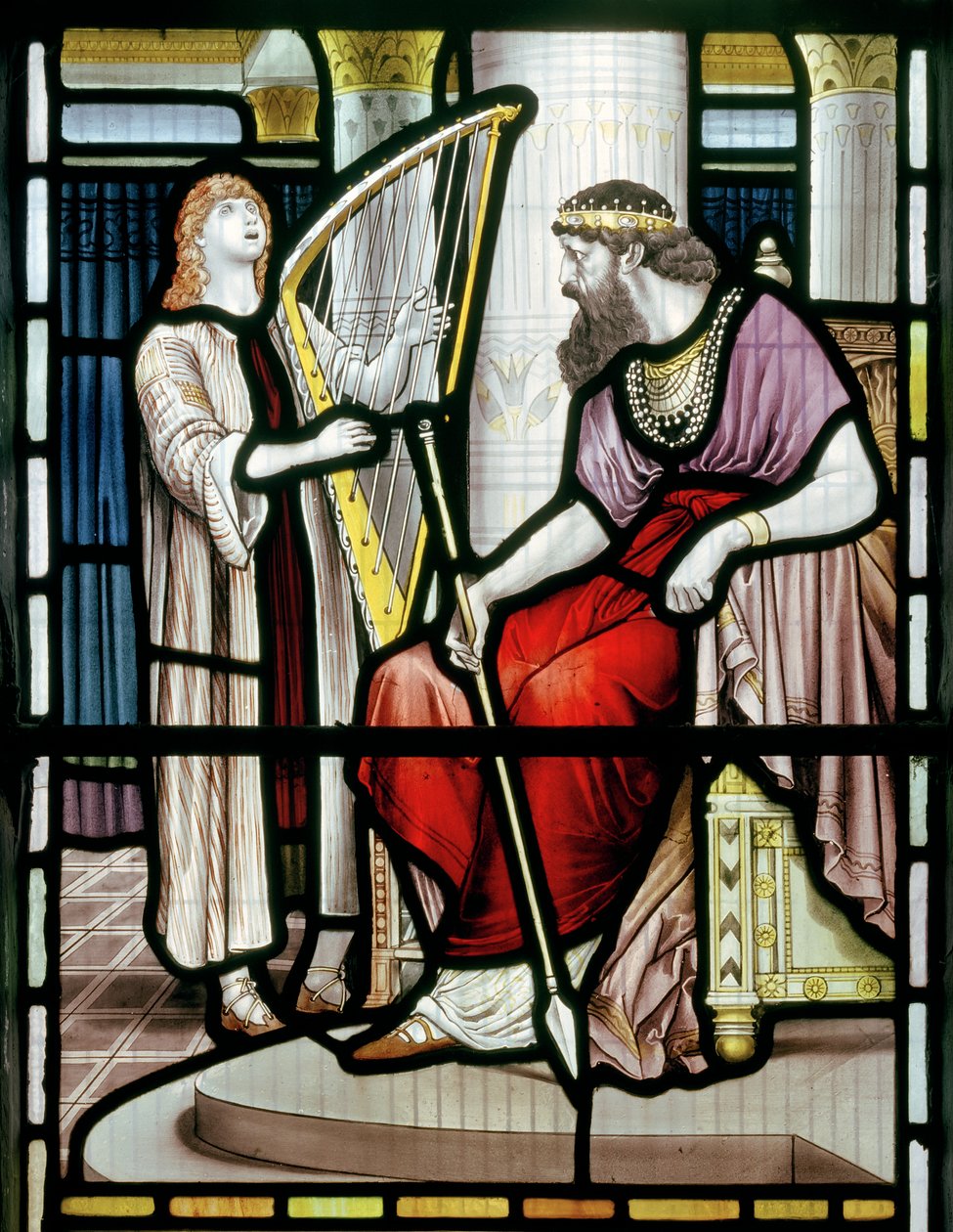 David und König Saul von John William Brown