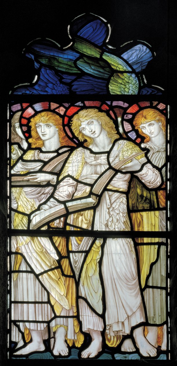 Singende Engel, Te Deum, Ostfenster von John William Brown