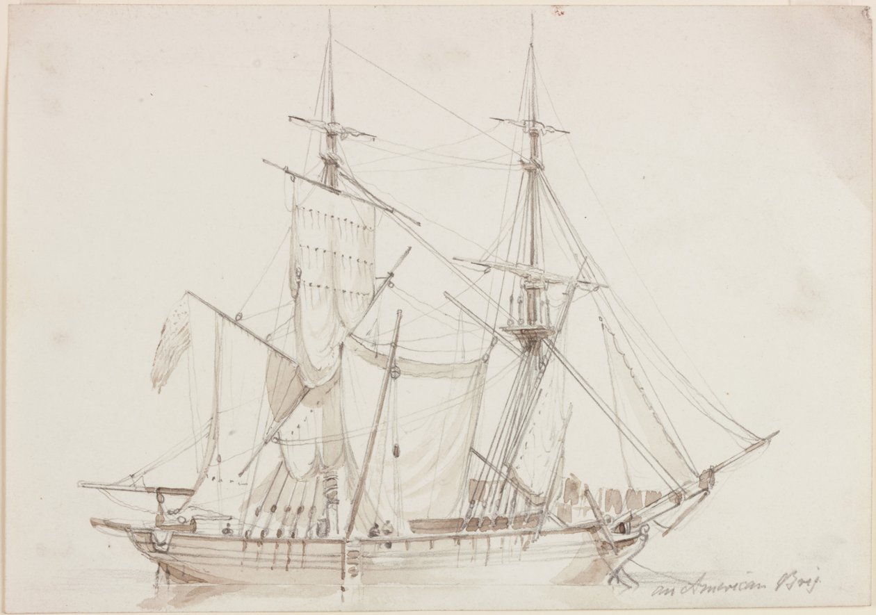 Eine amerikanische Brigg von John Wilson Carmichael