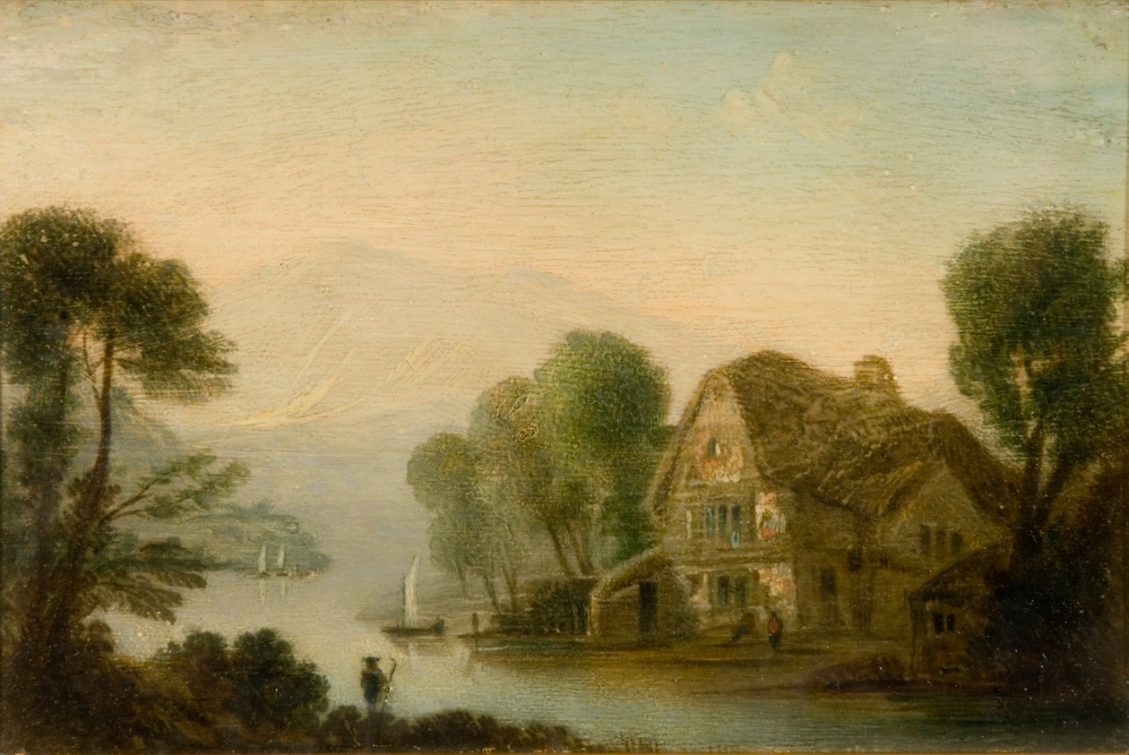 Breadlebane Fähre, Loch Tay von John Wilson Ewbank