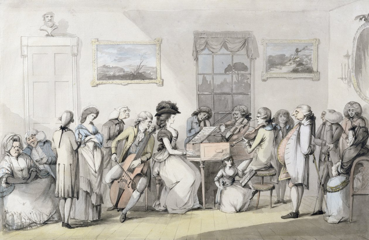 Die Konzertgesellschaft, 1784 von John the Younger Dunthorne