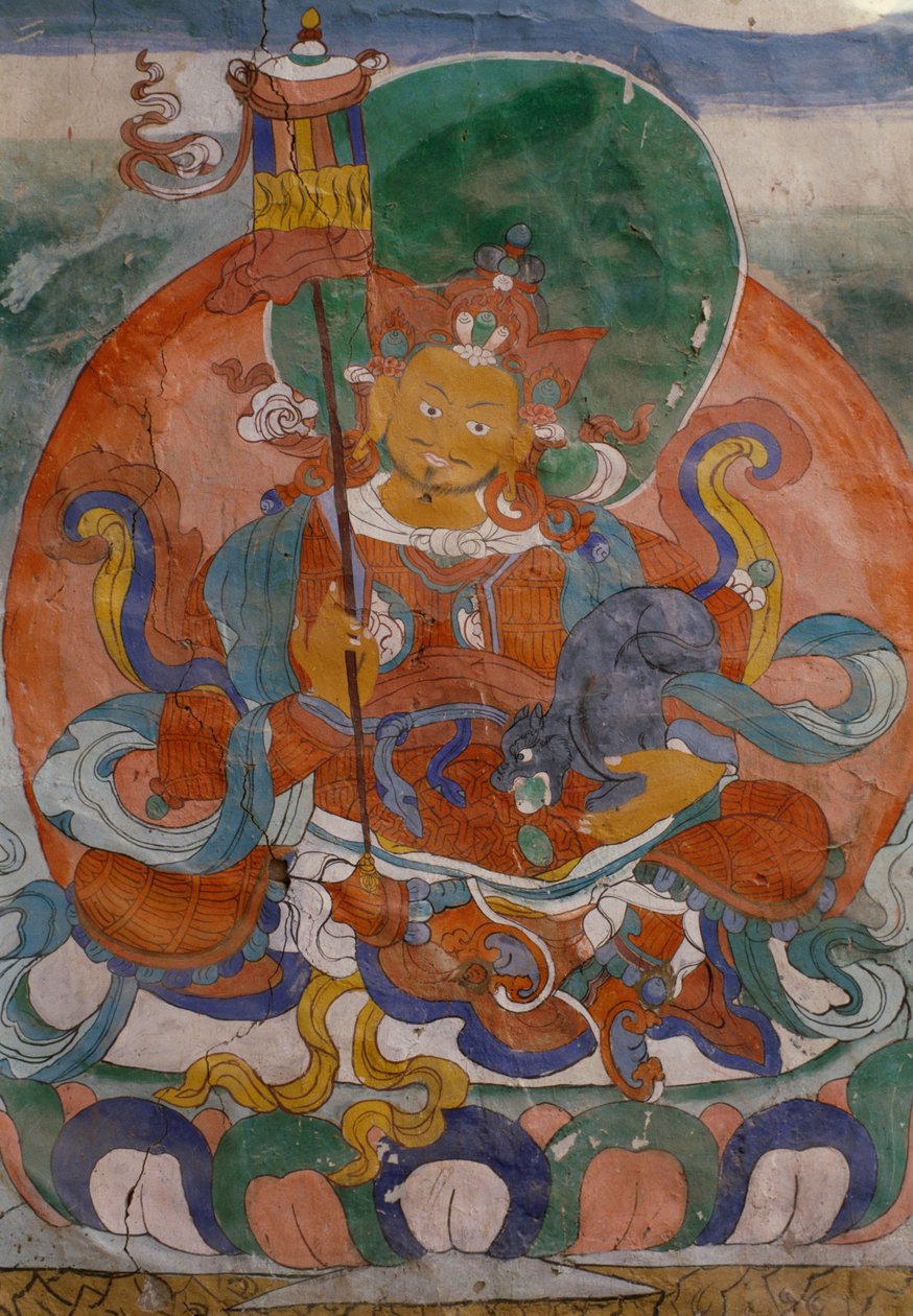 Wandmalerei aus dem Lamaistischen Kloster von Hemis, Ladakh, Indien von Walter Charles Mills