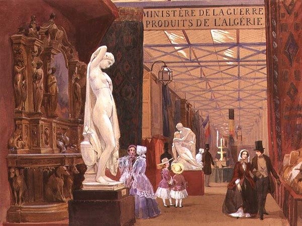 Teil des französischen Hofes, die Große Ausstellung von John Absolon