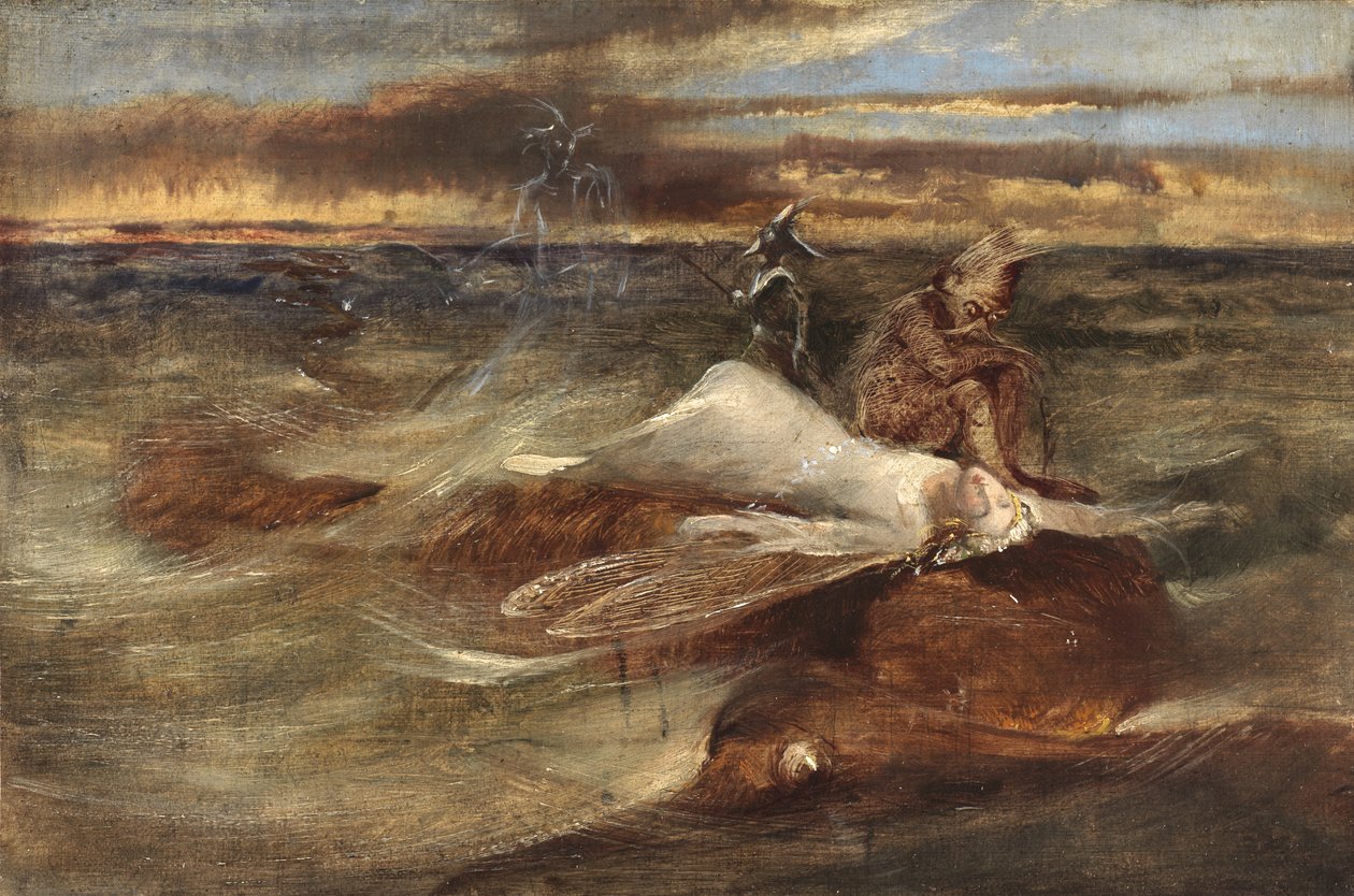 Die Fee und die Seeschlange von John Anster Fitzgerald