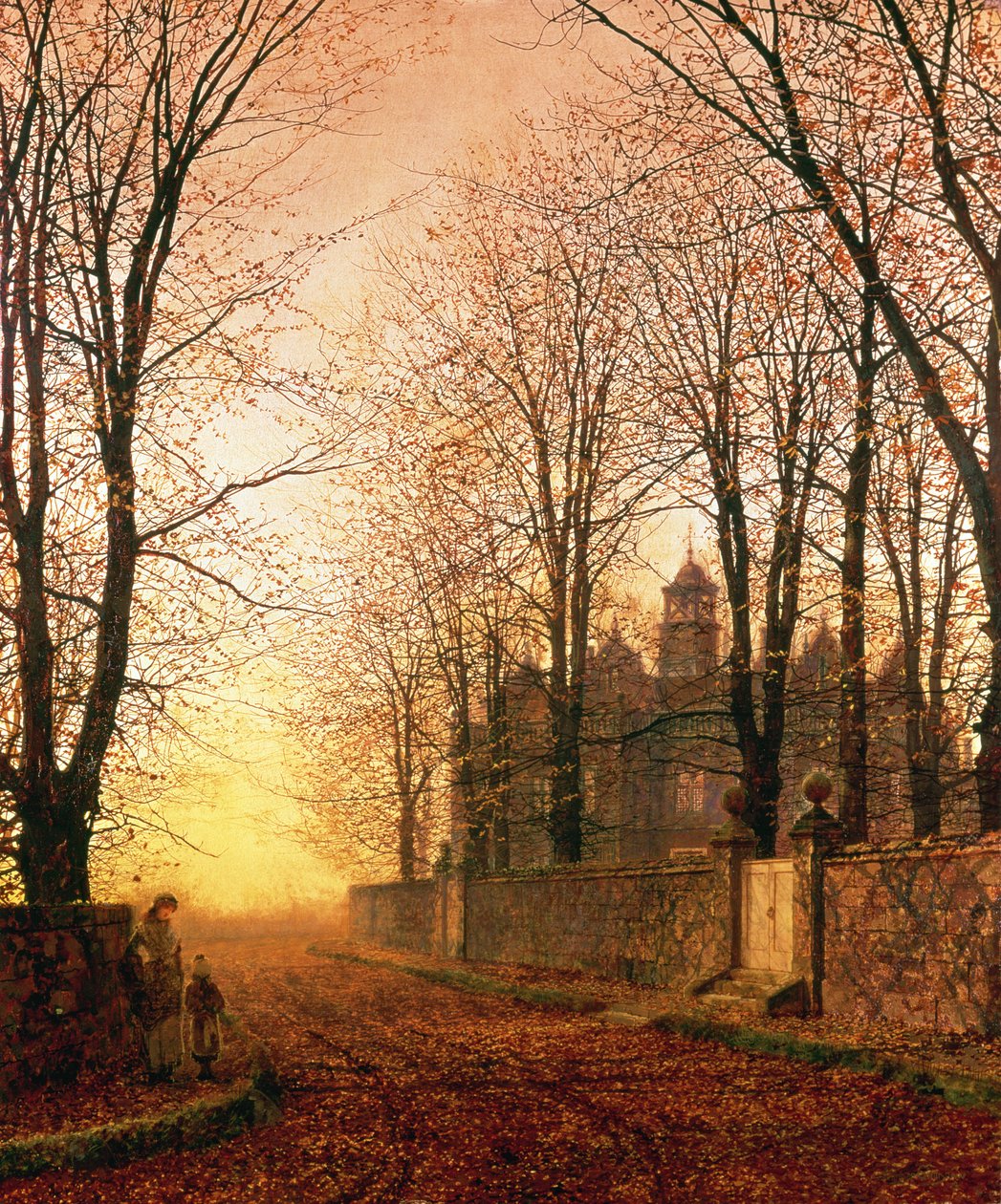 In der goldenen alten Zeit, ca. 1870 von John Atkinson Grimshaw