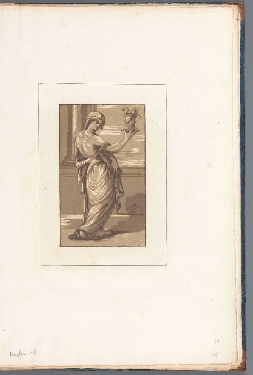 Johannes der Evangelist mit Kelch Amicis suis necnon unicuique (...) (Serientitel auf Objekt) von John B. Skippe