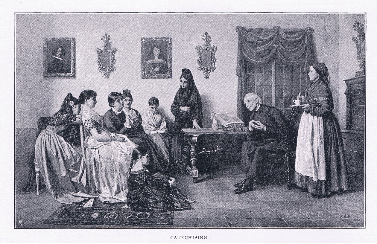 Katechismus, aus The Magazine of Art 1893, Cassell and Company von John Bagnold Burgess