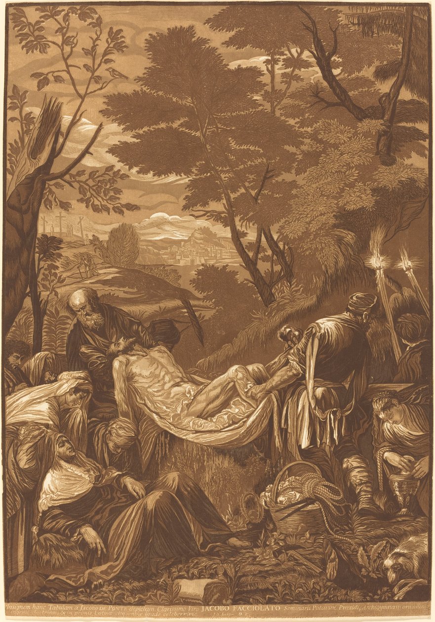 Die Grablegung von John Baptist Jackson after Jacopo Bassano