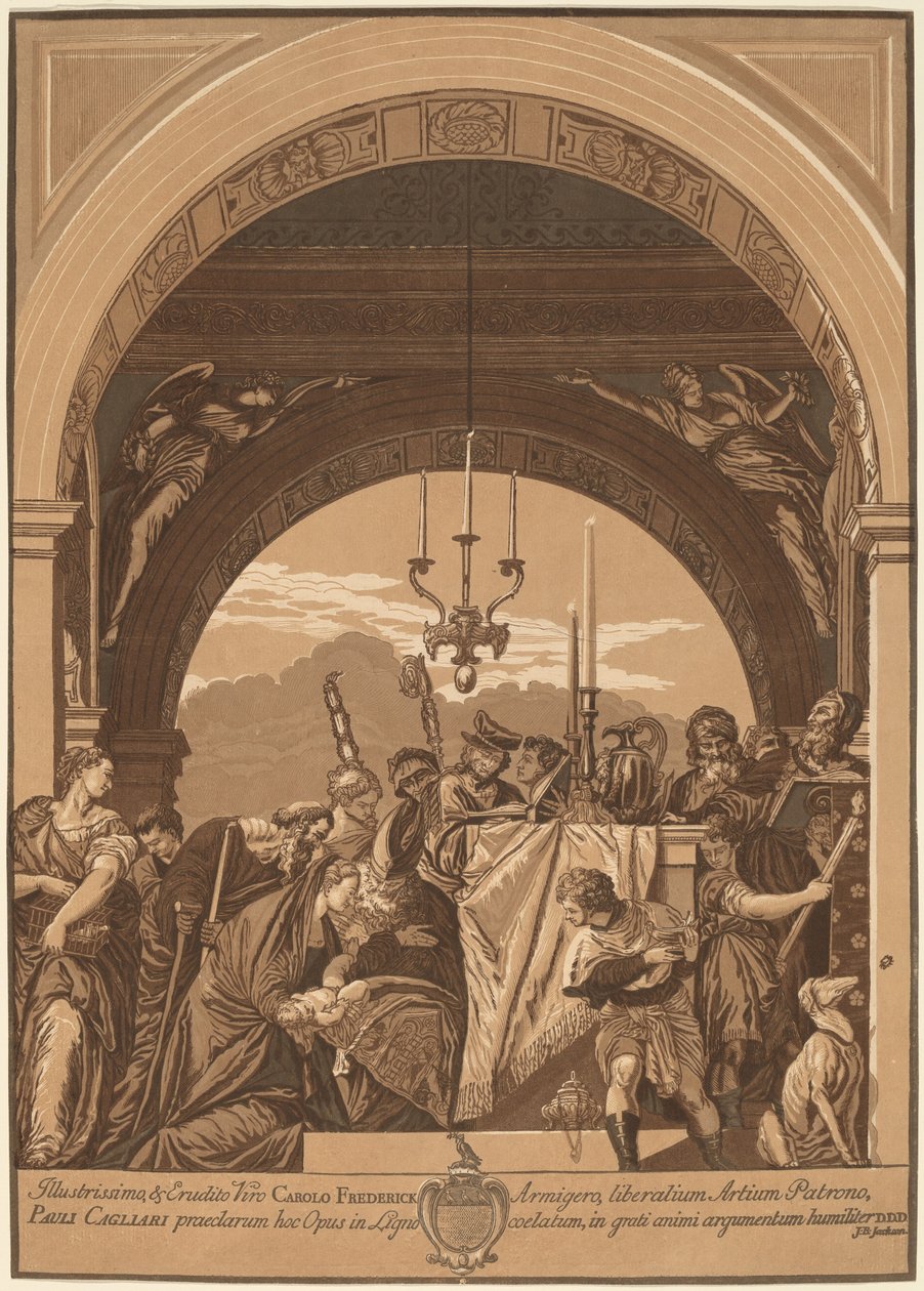 Die Darstellung im Tempel von John Baptist Jackson, after Veronese
