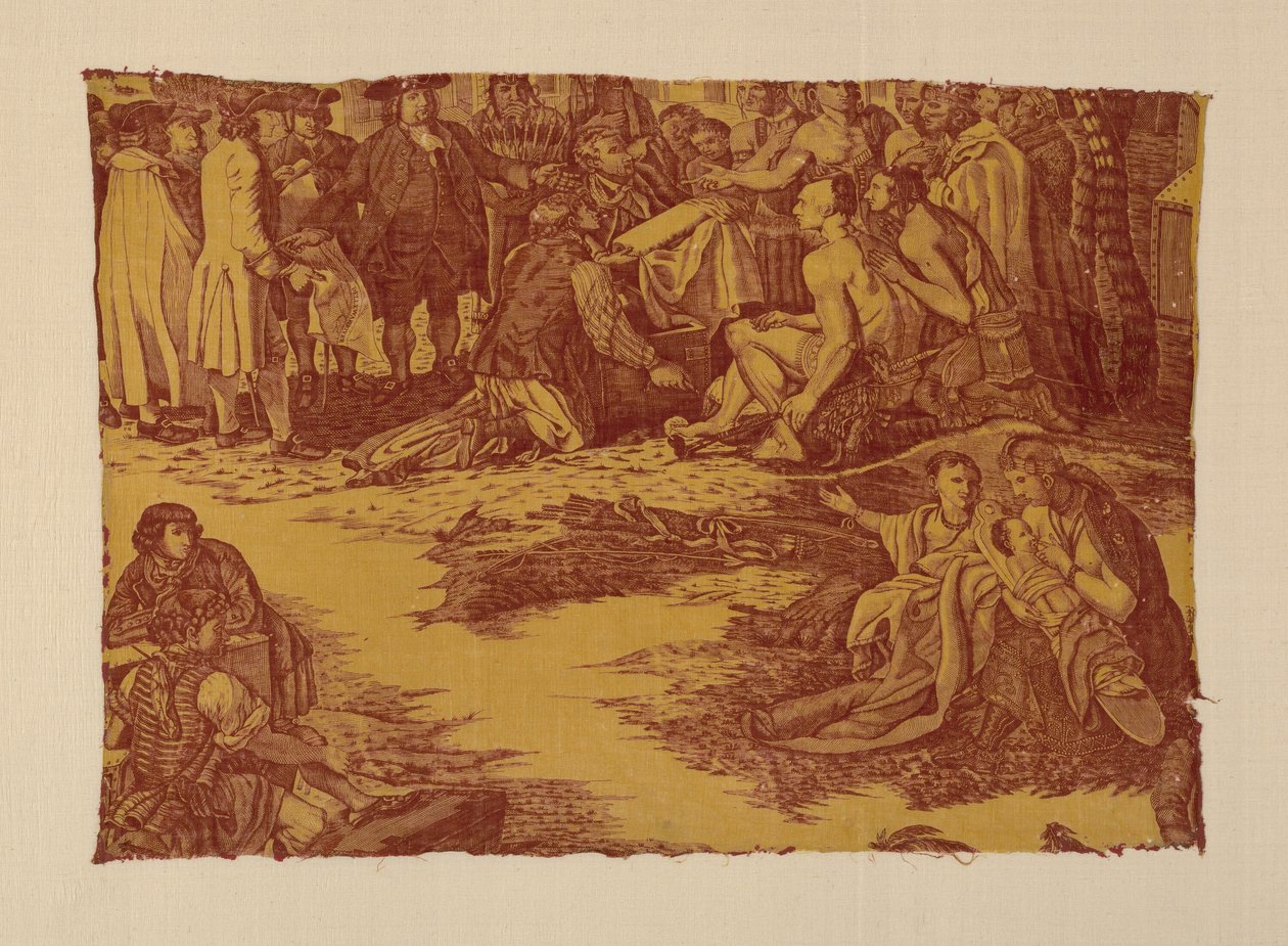 Fragment mit dem Titel "William Penns Vertrag mit den Indianern" von John Boydell