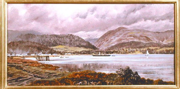 Brodick Pier, 20. August 1886 von John Brett