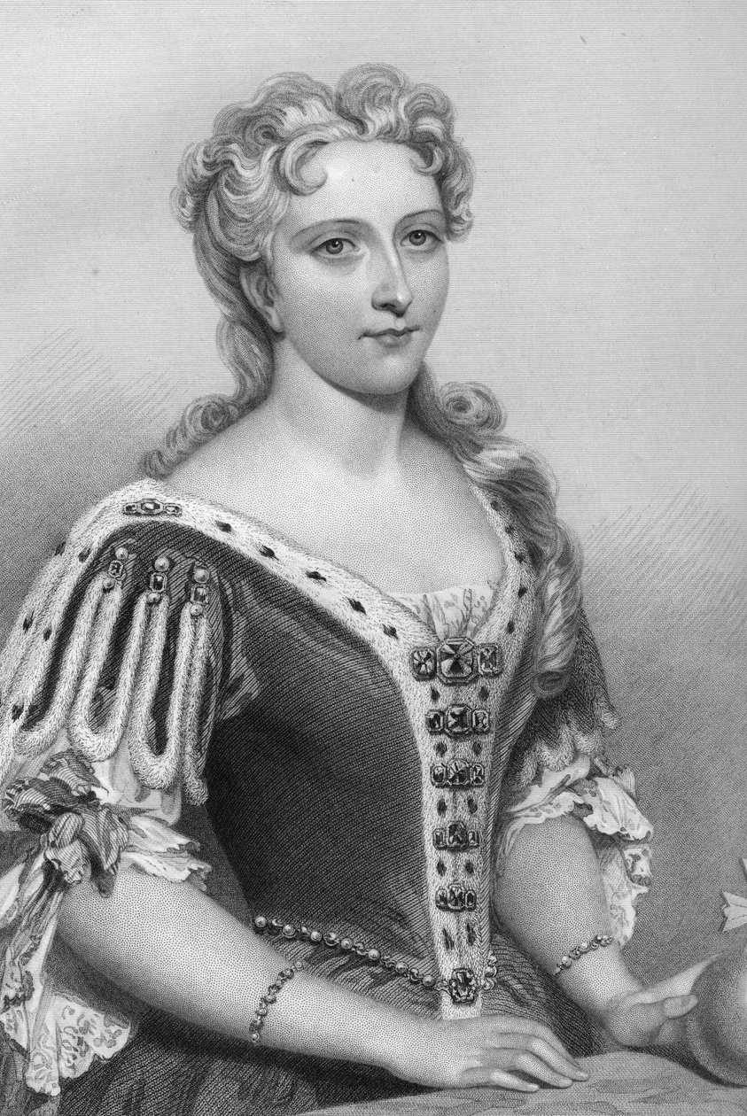 Caroline von Brandenburg-Ansbach 1683-1737, Königin von König Georg II., 1851 von John Brown