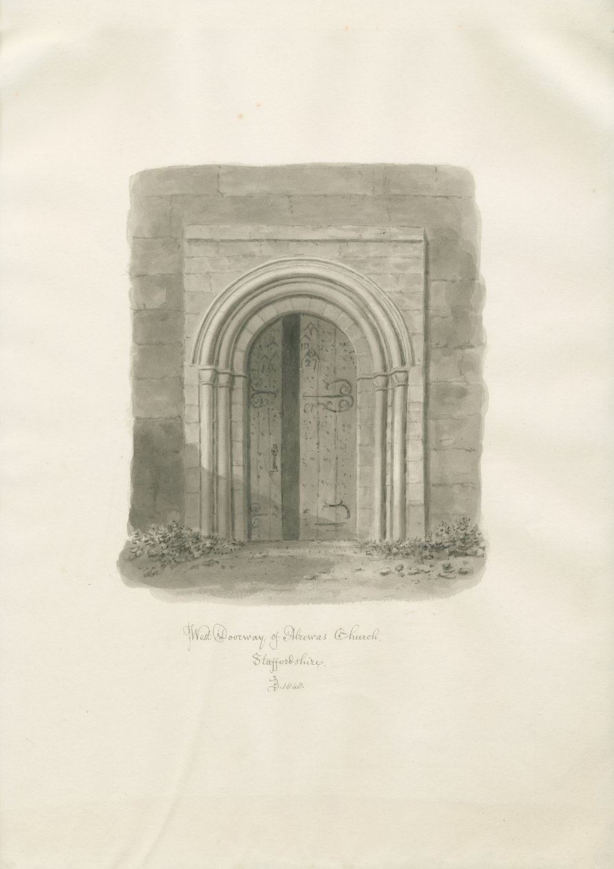 Alrewas Church - Westliches Portal von John Buckler
