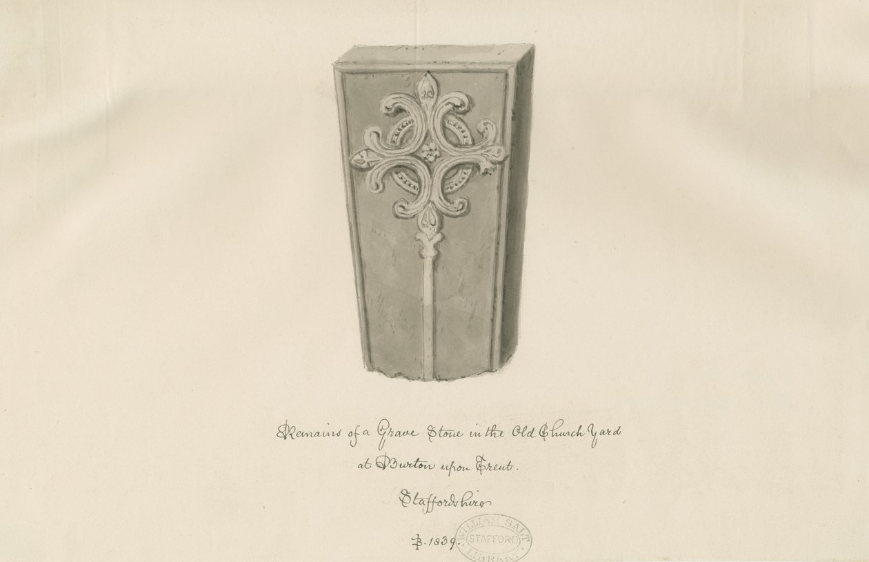 Burton-upon-Trent - Grabstein im 