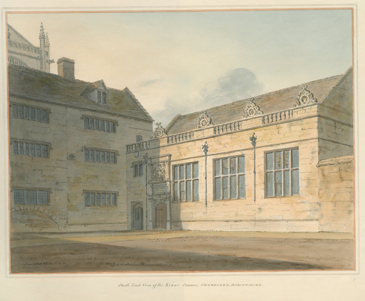 Sherborne - Die Königsschule, Dorset von John Buckler