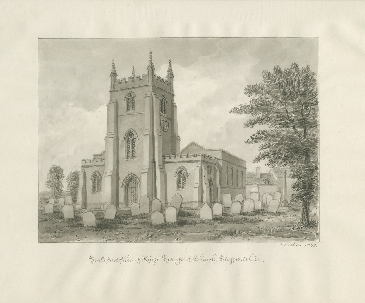 Kingswinford Kirche von John Buckler