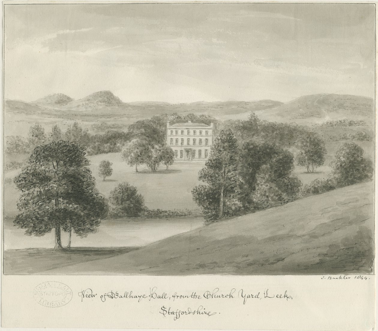 Leek - Ball Haye Hall von John Buckler