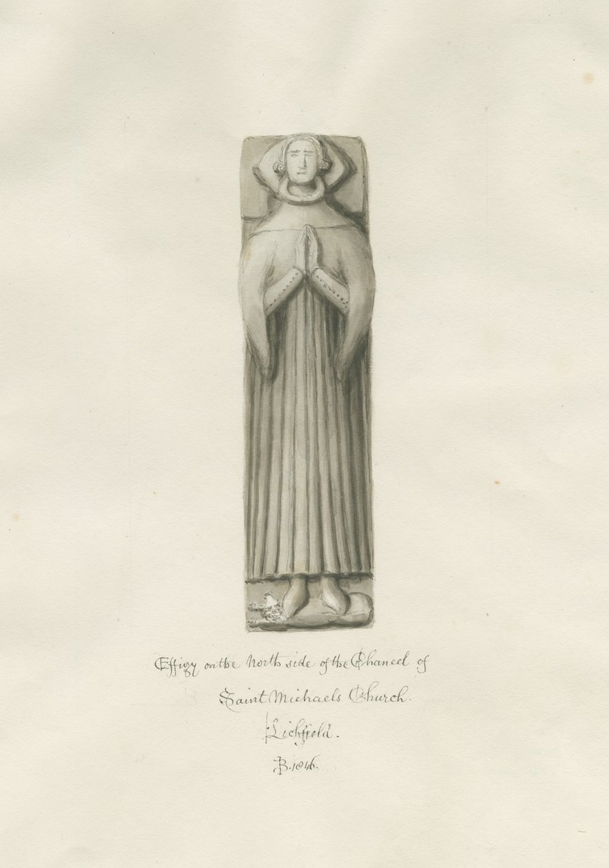 Lichfield - Abbild im Chor der St. Michaels Kirche von John Buckler