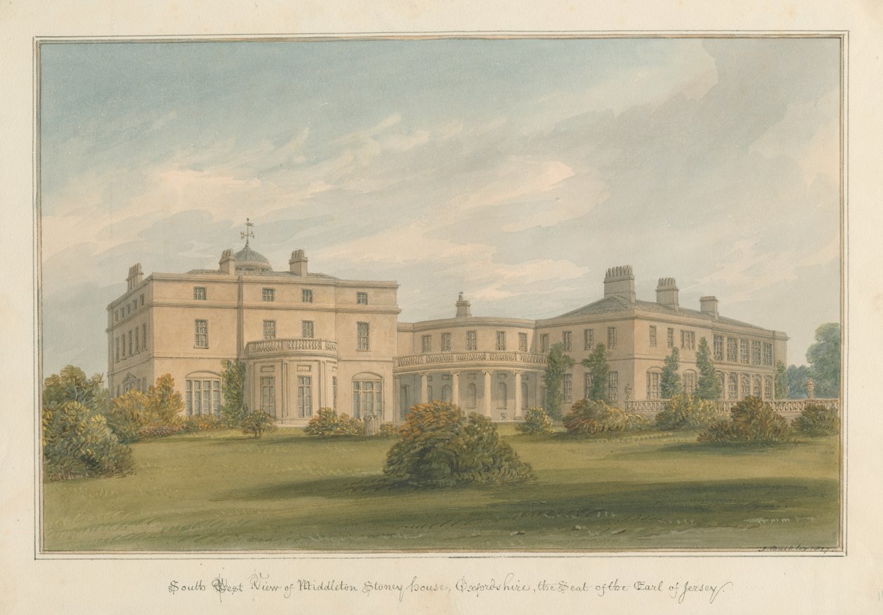 Oxfordshire - Middleton Stoney Haus von John Buckler