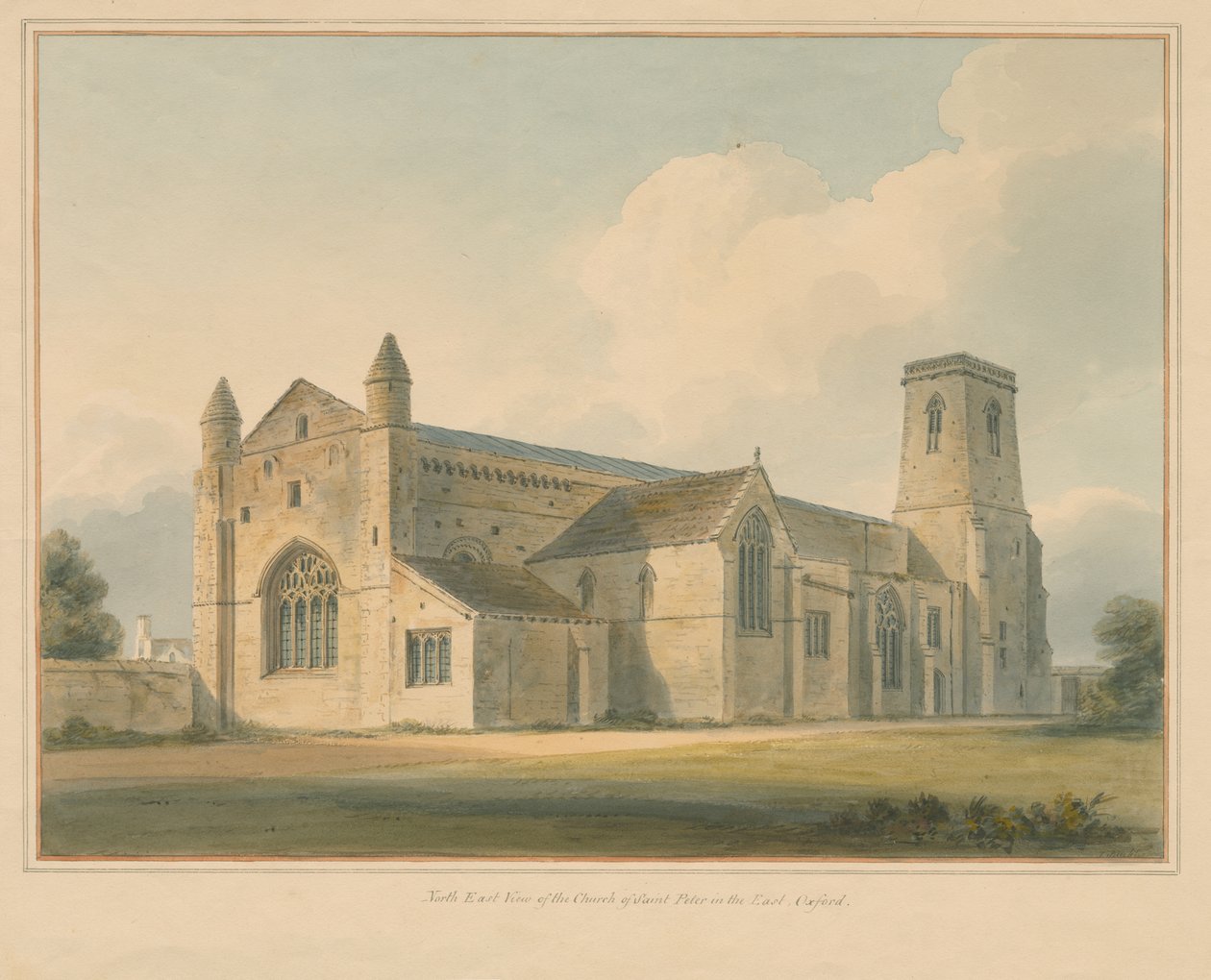 Oxfordshire - Oxford - St. Peter in the East Kirche, 1803 von John Buckler