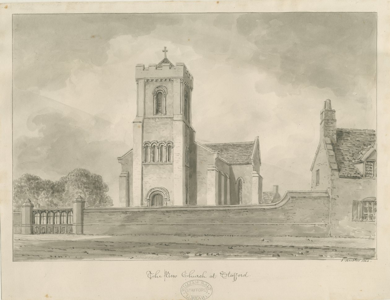 Stafford - Christ Church von John Buckler