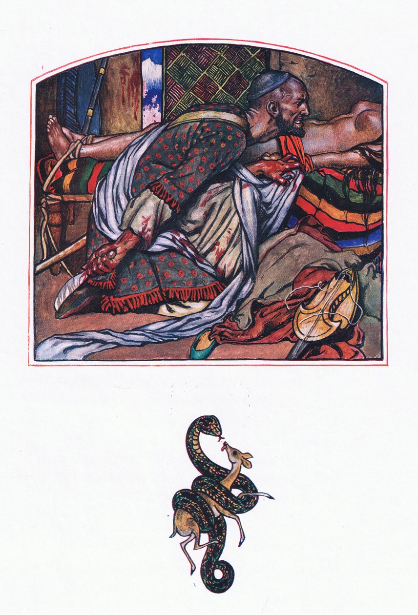 Afridi-Liebe, Illustration aus The Garden of Kama (and other lyrics from India), 1920 von John Byam Liston Shaw