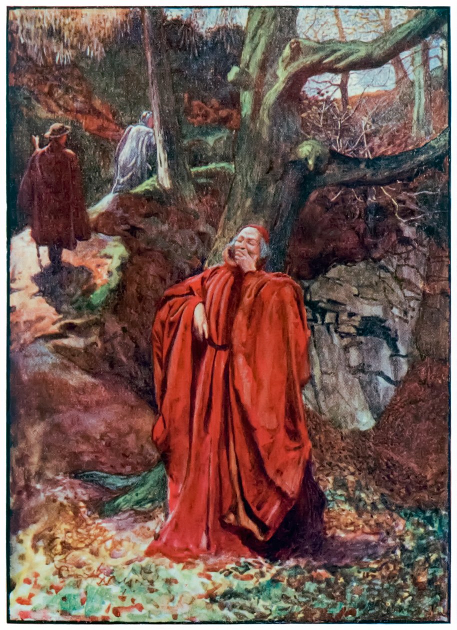 "Christian und Hopeful verlassen Atheist lachend" aus "Die Pilgerreise von dieser Welt zu der zukünftigen Welt" von John Bunyan von John Byam Liston Shaw