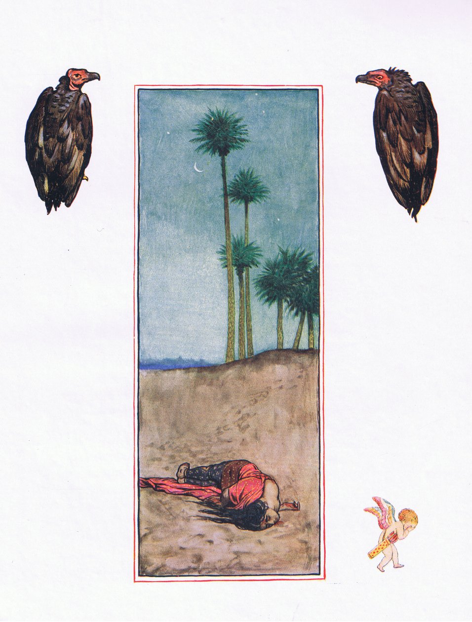 Feroza, Illustration aus The Garden of Kama (and other lyrics from India), 1920 von John Byam Liston Shaw