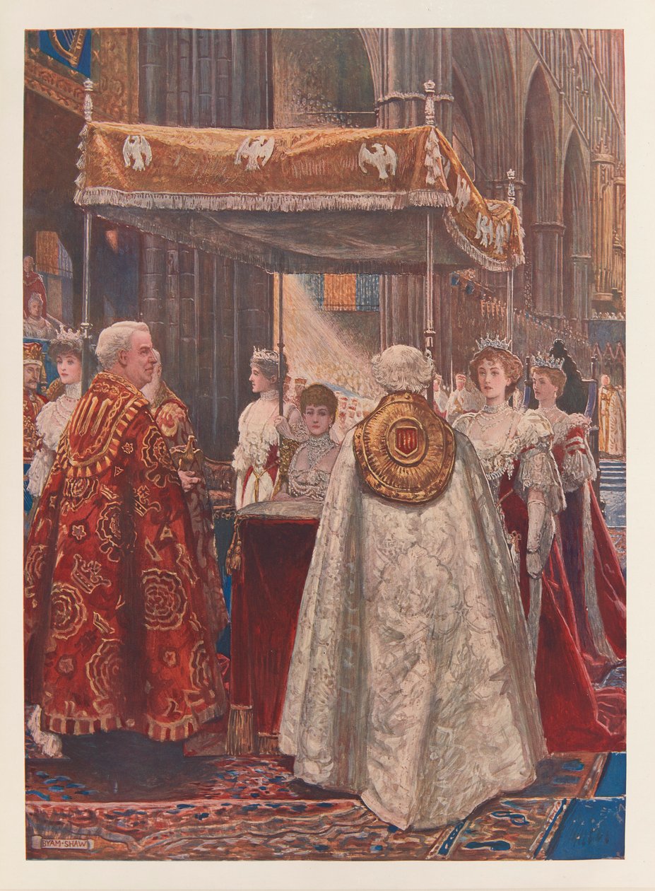 Die Salbung von Königin Alexandra von John Byam Liston Shaw